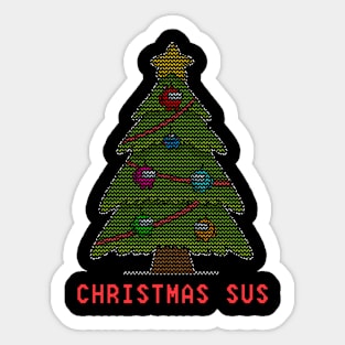 Christmas Sus ugly sweater Sticker